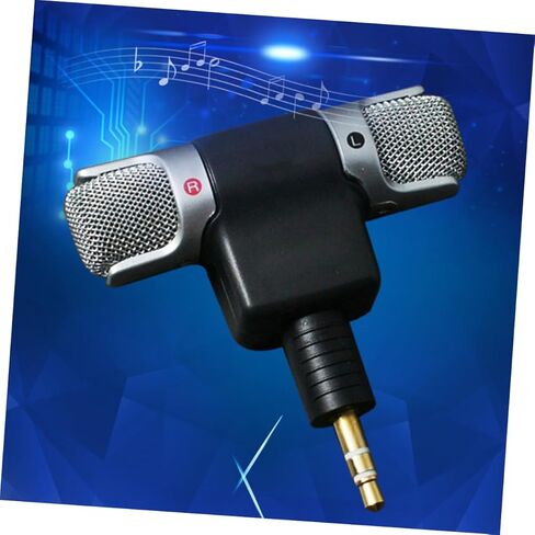 1pc mini microphone jack لجهاز الكمبيوتر المحمول للكمبيوتر المحمول خفيفة الوزن مكثف مكثف للتسجيل في الاجتماعات عبر الإنترنت الدردشة الصوتية للألعاب in Kuwait