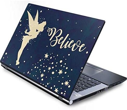 Skinit Skinit Laptop Skin Compatible مع جهاز كمبيوتر محمول 17 بوصة عام (15.2 بوصة × 9.9 بوصة) - يعتقد ديزني Tinker Bell مرخصًا رسميًا التصميم in Saudi Arabia