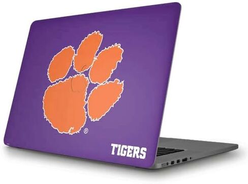 Skinit Decal Laptop Skin Compatible with MacBook Pro 15.4-inch - Officially Licensed College Clemson Tiger Print Purple Design in Saudi Arabia