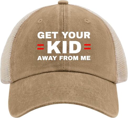 Get Your Kid Away from Me Hat Trucker Hat Women Funny Dad Hat Funny Birthday Gifts in Kuwait