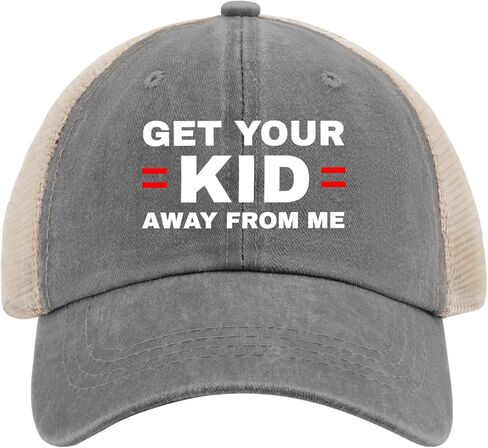 Get Your Kid Away from Me Hat Trucker Hat Women Funny Dad Hat Funny Birthday Gifts in Kuwait