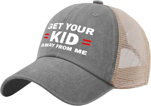 Get Your Kid Away from Me Hat Trucker Hat Women Funny Dad Hat Funny Birthday Gifts in Kuwait