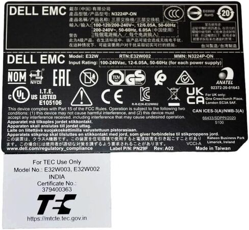Dell EMC PowerSwitch N3224P -ON Ethernet Switch - 24 منافذ - قابلة للإدارة - 3 طبقة مدعومة - Modular - 944 W استهلاك الطاقة - الألياف البصرية ، الزوج الملتوي - منافذ POE - 1U عالية - قابلة للتطبيق - LI in Saudi Arabia