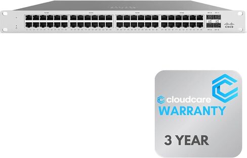 MS125-48FP-HW MS125-48FP 48 Port PoE+ Cloud Managed Switch (MS125-48FP-HW)| 740W PoE Budget | Stay Protected with Ace's 3 Year Warranty (No License Included) in Saudi Arabia