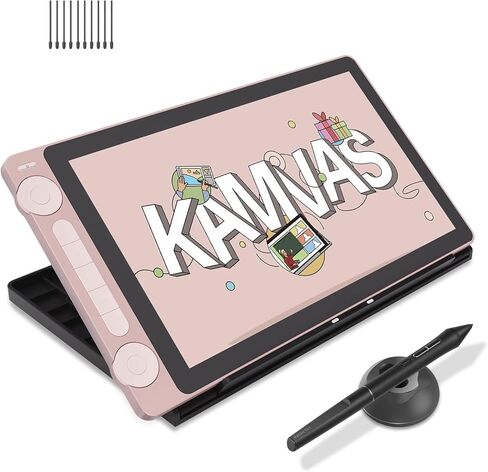 HUION Kamvas 13 (Gen 3) Drawing Tablet with Screen and HUION 10 Pack Replacement Felt Nibs PN06F in Saudi Arabia