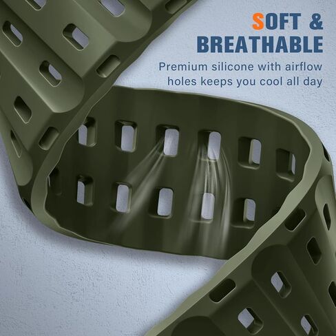 Adorve متوافق مع Apple Watch Ultra 3/2/1 الفرقة 49 مم للرجال - Ocean Sport Strap Brugged Rugged Waterproof Plans for Iwatch Series 11 10 9 8 7 6 5 4 3 2 1 SE 46mm 44mm 42mm 42mm in Kuwait