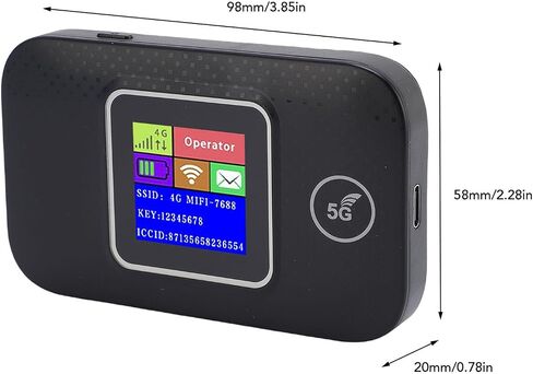 Yunseity 4G LTE Mobile WiFi Hotspot ، ABS Hotspot Mobile WiFi للسفر in Saudi Arabia