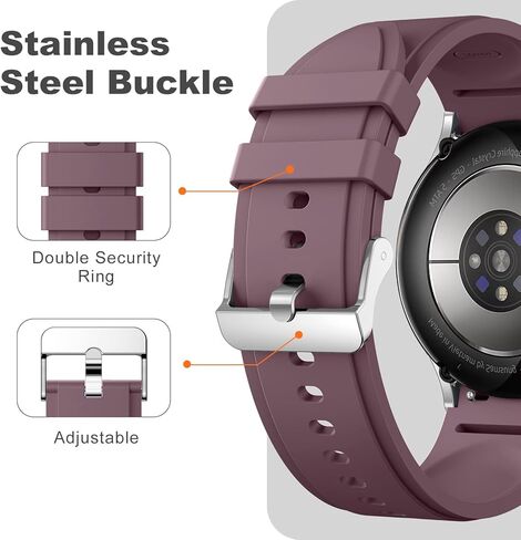 Easuny 6 Pack No Gap Bands متوافق مع Samsung Galaxy Watch 7 6 5 4 Fe 40mm 44mm ، أحزمة رياضية من السيليكون الناعمة لمراقبة Galaxy 5 Pro 45mm ، 6 4 كلاسيكي 47 مم 43 مم 46 مم 42 مم للرجال للنساء in Saudi Arabia