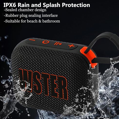 Bluetooth Speakers, Wireless Portable Bluetooth Speaker with Stereo Sound Robust Bass TWS Pairing| BT5.4 Hand-free Small Speaker with Strap for Travel Gym Home & Outdoor Activities,Gift for Girl Boy in Saudi Arabia