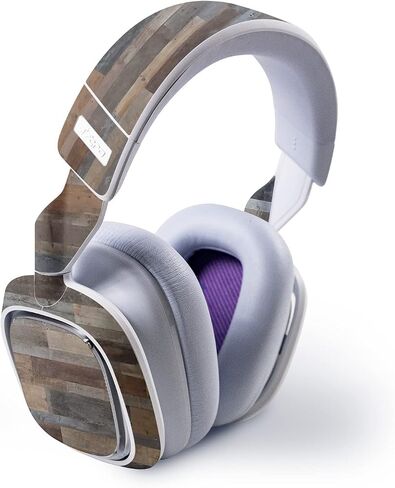 MightySkins Skin Compatible with Astro A30 Wireless Gaming Headset - Gray Wood | Protective, Durable, and Unique Vinyl Decal wrap Cover | Easy to Apply, Remove, and Change Styles | Made in The USA in Saudi Arabia