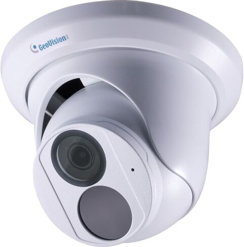 Geovision GV-EBD4704 4MP H.265 Super Low Lux WDR Pro IR Eyeball Dome IP Camera with 2.8mm Lens, Built-in Microphone in Kuwait