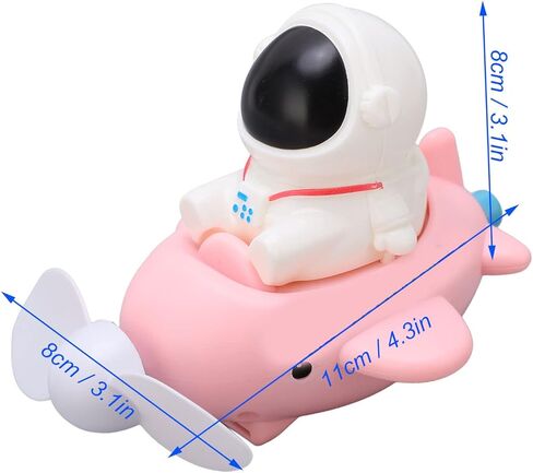 شاهد مروحة ، 3 في 1 USB شحن الرسوم المتحركة الناعمة السيليكون MINI رائد الفضاء معصار Watch Fan ، لكتابة الطلاب الواجبات المنزلية (8 × 11 × 8 سم) in Kuwait