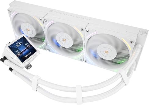 Thermalright Frozen Vision 360 ARGB White V2 CPU COLER ، 3XTL-K12W PWM FORS ، تبريد وحدة المعالجة المركزية للكمبيوتر ، لشاشة AM4/AM5 ، Intel 1700/1851/115x ، 480 × 480 in Saudi Arabia