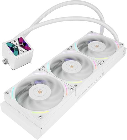 Thermalright Frozen Vision 360 ARGB White V2 CPU COLER ، 3XTL-K12W PWM FORS ، تبريد وحدة المعالجة المركزية للكمبيوتر ، لشاشة AM4/AM5 ، Intel 1700/1851/115x ، 480 × 480 in Saudi Arabia