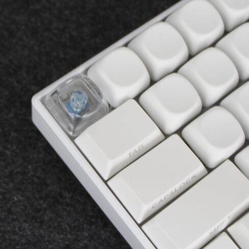 JSJT Crystal Blank Transparent Keycaps, Backlit Clear Keycap, 21 Keys PC Material Custom DIY Sweet Heart Keyboard Caps Moa Profile for MX Switches Mechanical Keyboards in Kuwait
