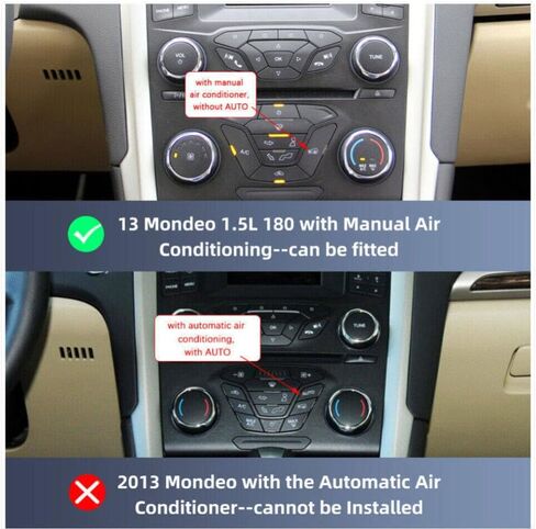 Car Radio for Ford Fusion 2013 2014 2015 2015 Stereo ، ترقية شاشة تعمل باللمس 9 بوصات للاطلاع على Fusion Mondeo Android مع Carplay Wireless Apple و Android Auto و GPS و WiFi و Bluetooth و FM و EQ و SWC in Saudi Arabia