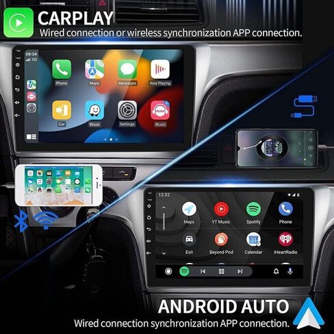 Car Radio for Ford Fusion 2013 2014 2015 2015 Stereo ، ترقية شاشة تعمل باللمس 9 بوصات للاطلاع على Fusion Mondeo Android مع Carplay Wireless Apple و Android Auto و GPS و WiFi و Bluetooth و FM و EQ و SWC in Saudi Arabia