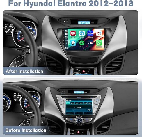 【Qualcomn Chipset】 8 Core 4+64GB Android 15 Car Stereo for Hyundai Elantra 2014-2016, 9 Inch Touch Screen Carplay Android Auto Radio DSP Hi-Res Picture in Picture+AHD Backup Camera Voice Assistant in Saudi Arabia