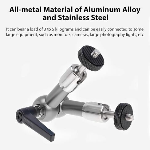 Diyeeni 360 ° Ball Head Camera Mount Bracket ، تصميم الأخدود على شكل U ، حامل شاشة ، متوافق مع قوس الكاميرا ، المصباح ، مصباح LED ، شاشة LCD (11 بوصة RJ088) in Saudi Arabia