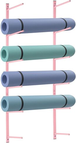 حامل بساط اليوجا من Retyion، حامل على الحائط، بساط اليوجا، حامل تخزين، منظم بساط اليوجا، لوح التزلج، مثبت على الحائط لبكرات الرغوة، لوح التزلج in Kuwait