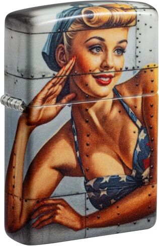 Zippo Lighter: Nose Art Pin-up Girl - 540 Color 81688 in Saudi Arabia