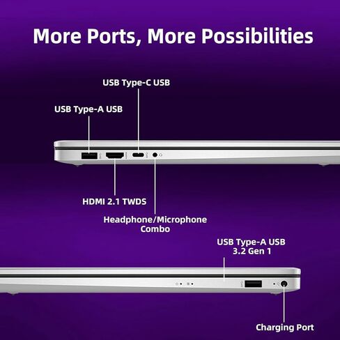 HP 17.3 جهاز كمبيوتر محمول لشاشة تعمل باللمس ، معالج Intel 10-Core 7 150U (10 نوى ، حتى 5.4 جيجا هرتز) ، ذاكرة وصول عشوائي 64 جيجابايت ، 1 تيرابايت SSD ، Copilot ، لوحة المفاتيح الخلفية ، Wi-Fi 6 ، Windows 11 Pro ، ترخيص Office Pro LifeTime in Kuwait