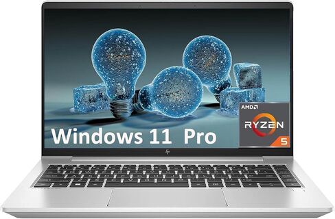 HP Laptop 645 G9 Computer EliteBook Win11, 14in FHD G9 Laptop AMD R5 5675U Processor, 16GB RAM, 256GB PCIe SSD, Silver (Renewed) in Saudi Arabia