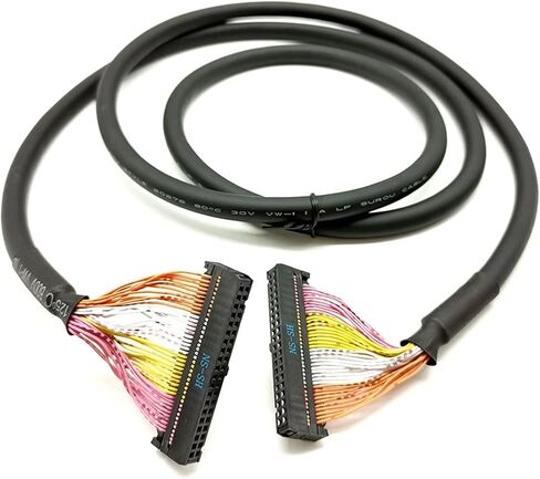PLC Connection Cable 10 20 30 34 40 50 64 Core Pin IDC Terminal Block Multi-core Signal Shielding Wire FC-2.54 Connector(3Meter,IDC20-IDC20) in Saudi Arabia