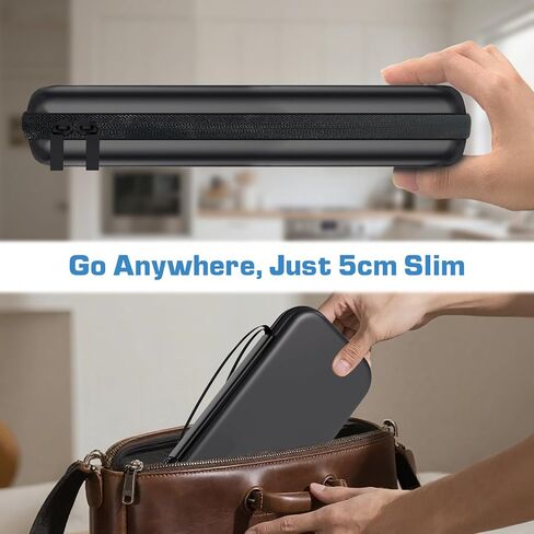 Sihuadon Carrying Case متوافق مع Nintendo Switch 2 ، حالة سفر شل Slim Hard Shell مع 10 فتحات بطاقة لعبة ، حقيبة تخزين للتبديل 2 حزام يدوي ، هدايا للاعبين/الأصدقاء ، الأسود in Kuwait