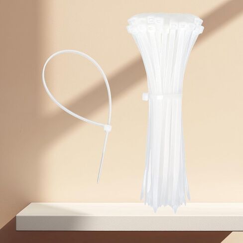 100 pcs 6 Inch Zip Ties, Zip Tie, 40lbs Tensile Strength, Zip Ties Assorted Sizes, Self-Locking Nylon Zipties Wraps Suitable for Indoor and Outdoor Use in Saudi Arabia