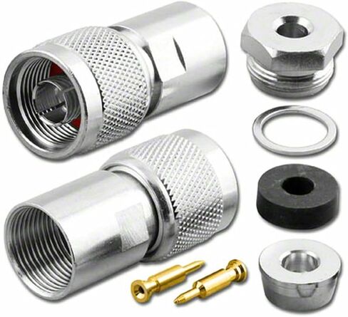 1 Pc RFN-7665, Type N Male Clamp/Solder Plug for RG-58/U Plenum or Ethernet Cable in Saudi Arabia
