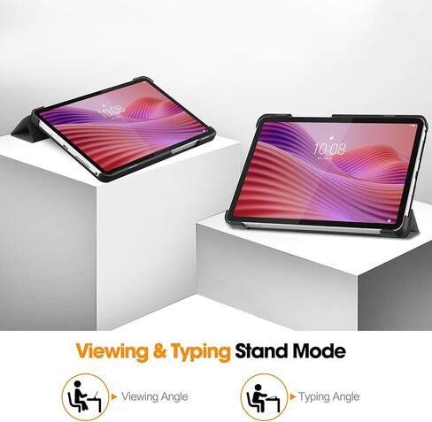 للحصول على علامة التبويب Lenovo One 8.7 Case 2025 ، مع تلقائي للنوم/الاستيقاظ ، غلاف حالة لوحي قذيفة ضوئية ضئيلة لـ Lenovo Tab One Tb305fu ، Black in Kuwait