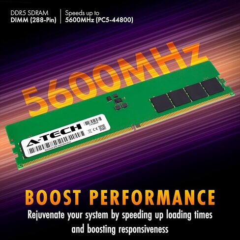 A-Tech 8GB RAM استبدال HYNIX HMCG66AGBUA081N | DDR5 5600MHz PC5-44800 DIMM 1RX16 in Kuwait