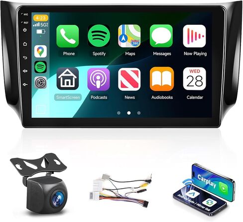 HIFI 16EQ 2G+64G CAR Stereo لـ NISSAN SENTRA SELPHY B17 2013-2017 RADIO مع CARPLAY اللاسلكي Android Auto Mirrorlink ، 10.1inch 1080p HD IPS Screen FM/RDS Bluetooth GPS WIFI WIFI in Kuwait