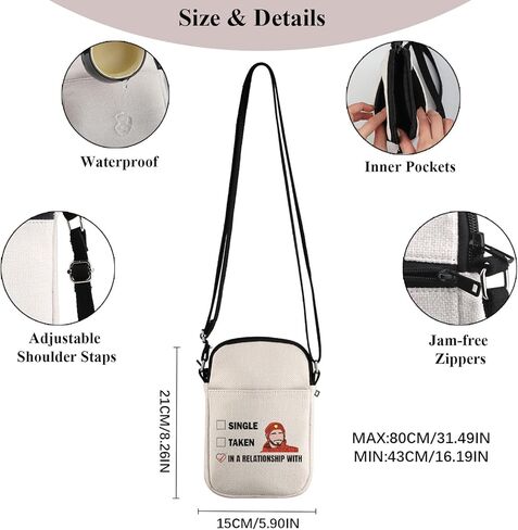 PWHAOO Charles L Inspired Gift Mentally Dating Charles L Makeup Bag Charles L Fan Cosmetic Bag Charles L Merch (Dating Charles M) in Kuwait