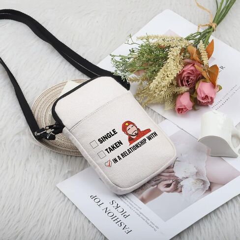 PWHAOO Charles L Inspired Gift Mentally Dating Charles L Makeup Bag Charles L Fan Cosmetic Bag Charles L Merch (Dating Charles M) in Kuwait