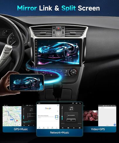 HIFI 16EQ 2G+64G CAR Stereo لـ NISSAN SENTRA SELPHY B17 2013-2017 RADIO مع CARPLAY اللاسلكي Android Auto Mirrorlink ، 10.1inch 1080p HD IPS Screen FM/RDS Bluetooth GPS WIFI WIFI in Kuwait
