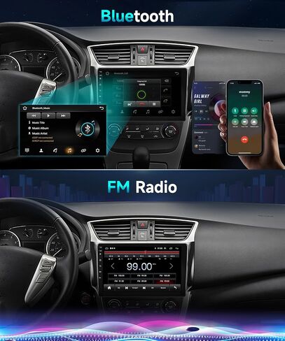 HIFI 16EQ 2G+64G CAR Stereo لـ NISSAN SENTRA SELPHY B17 2013-2017 RADIO مع CARPLAY اللاسلكي Android Auto Mirrorlink ، 10.1inch 1080p HD IPS Screen FM/RDS Bluetooth GPS WIFI WIFI in Kuwait
