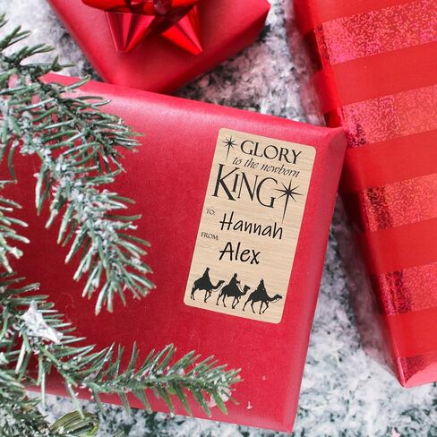 Religious Christmas Peel and Stick Gift Tags - 75 Stickers in Kuwait