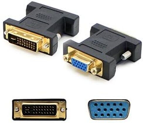 الطرز الإضافي على المدى الإضافي l dvi-i 29 pin ذكر إلى حزمة محول أسود vga من 5 in Kuwait
