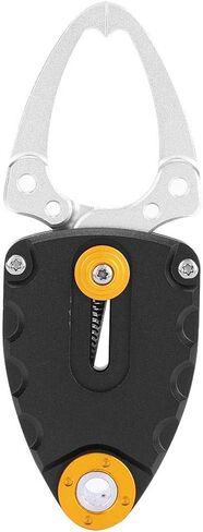 Zerone Fish Lip Gripper, Lightweight Portable Aluminum Alloy Fishing Lip Grip Sea Saltwater Fish Grabber Clamp Trigger Compact Fishing Tackle Tool Accessory(Black) in Saudi Arabia