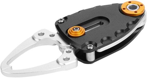 Zerone Fish Lip Gripper, Lightweight Portable Aluminum Alloy Fishing Lip Grip Sea Saltwater Fish Grabber Clamp Trigger Compact Fishing Tackle Tool Accessory(Black) in Saudi Arabia