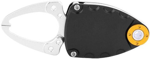 Zerone Fish Lip Gripper, Lightweight Portable Aluminum Alloy Fishing Lip Grip Sea Saltwater Fish Grabber Clamp Trigger Compact Fishing Tackle Tool Accessory(Black) in Saudi Arabia