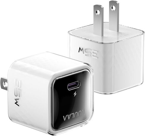 Kuulaa USB C Charger Block 35W iPhone Charger Fast Charging Gan PPS Compact Wall Chargers ، محول الطاقة USB-C لـ iPhone 16/15/14/13 ، Galaxy S25/S24/S23 (أرجواني) in Kuwait