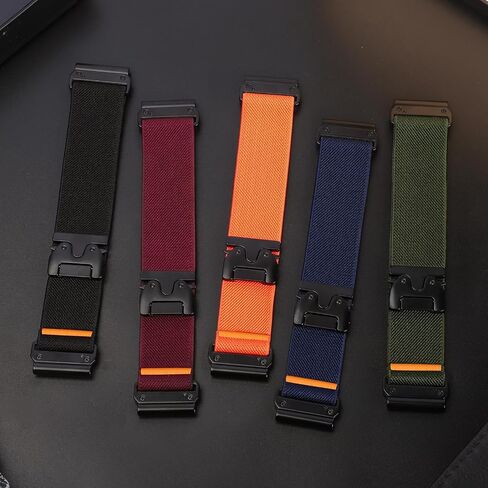 Stretchy Nylon Bands for Garmin Fenix 8 51mm Band/Fenix 5X/Fenix 7X/6X/5X Plus/6X Pro for Men,Quickfit 26mm Watch Band Fabric Replacement Sports Strap for Garmin Tactix Delta/EPIX Pro 51mm/Enduro 3 in Kuwait