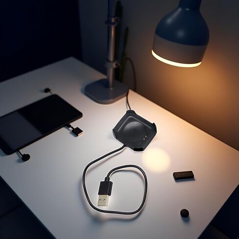 سلك شاحن كابل الشحن الأسود لـ HW22 Smartwatch Watch Watch Magnetic Charger Dock حامل Stand USB شحن محول الساعات الذكية السافعة الذكية (30 سم) in Saudi Arabia