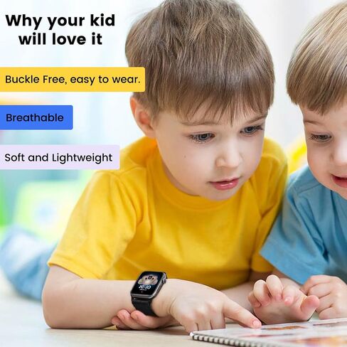 Stretch Solo Loop for Kids Apple Watch Band SE/2 & Series 9/8/7/6/5/4/3, Soft Elastic Nylon Sport Strap for Kids Girls Boys iWatch Band 38/40/41mm & 42/44/45mm in Saudi Arabia