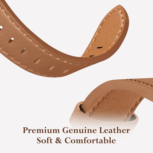 GEAK Leather Band Compatible with Samsung Galaxy Watch 7 Band 6 5 4 FE 40mm 44mm, Watch 6 Classic/5 pro/Active 2, 20mm Dressy Replacement Strap with X-Shape Design for Samsung Watch Bands Women in Kuwait