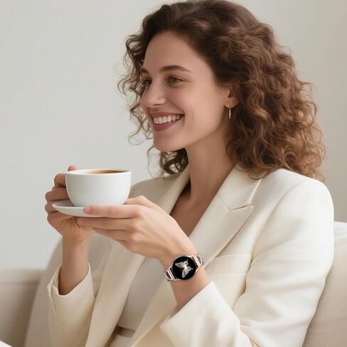 فرقة جلدية Geak متوافقة مع Samsung Galaxy Watch 7 Band 6 5 4 Fe 40mm 44mm ، شاهد 6 Classic/5 Pro/Active 2 ، حزام بديل 20 ملم مع تصميم على شكل X لفرق Samsung Watch Women in Saudi Arabia