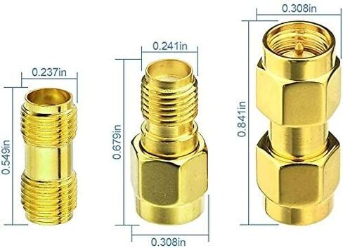 Superbat RF محوري SMA ذكر إلى SMA أنثى حاجز RG174 9.8ft كابل + 3 قطع RF Coax SMA طقم محول لمعدات SDR هوائي هام راديو، 3G 4G LTE هوائي، ADS-B، GPS وغيرها in Kuwait